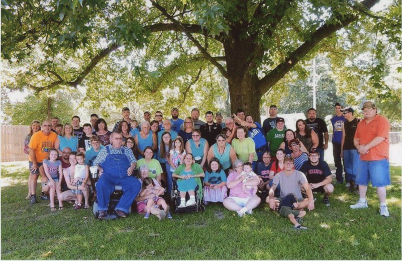 Submitted Photo The Payne Gang, at their 35th reunion Sunday, Aug. 9, 2015. More than 60 family members attended but some were running late and didn&#8217;t make it for the picture.