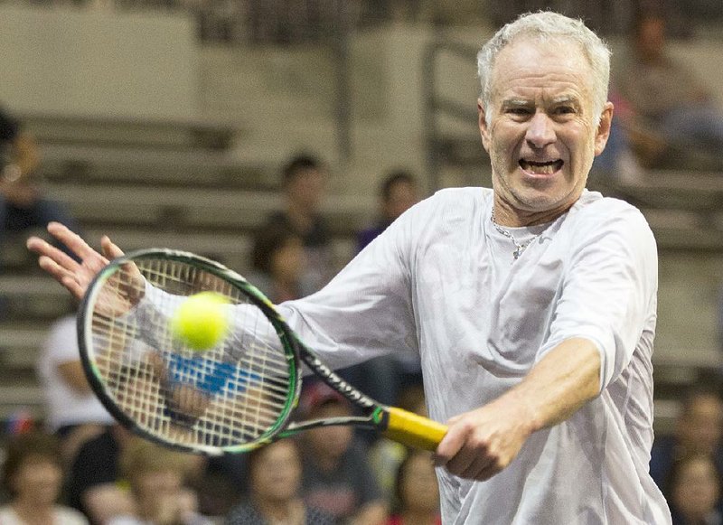 Tennis great John McEnroe made no bones during a Wednesday talk show appearance about his belief that he could beat Serena Williams in a match. 