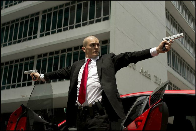 British actor Rupert Friend is the bar-coded title character in Hitman: Agent 47, an American-German action thriller film directed by Aleksander Bach.

