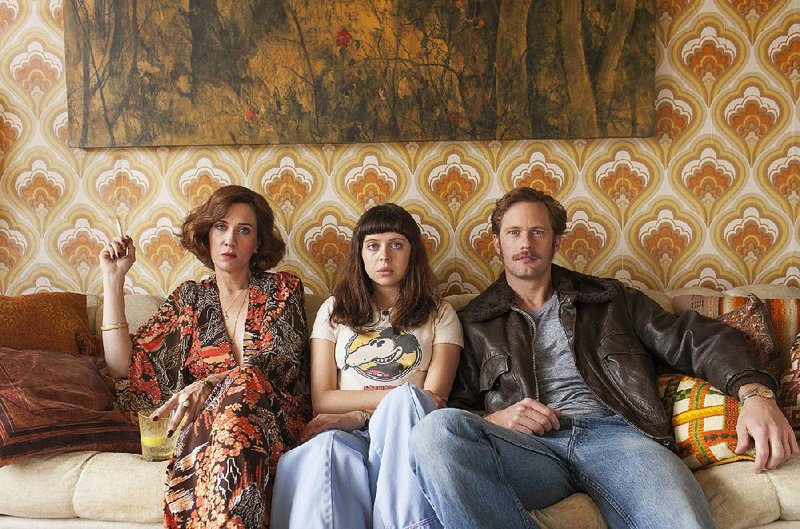 Things get awfully complicated for Charlotte (Kristen Wiig), Minnie (Bel Powley) and Monroe (Alexander Skarsgard) in "The Diary of a Teenage Girl," set in San Francisco in 1976.