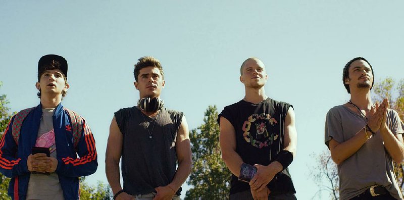San Fernando Valley slackers Squirrel (Alex Shaffer), Cole (Zac Efron), Mason (Jonny Weston) and Ollie (Shiloh Fernandez) are chasing that electronic dance music dream in "We Are Your Friends."