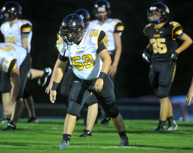 Prairie Grove defender Dakota Hutchison scrimmages Aug. 20 with the team.