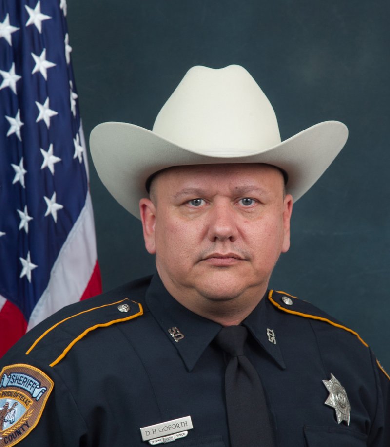 Harris County Sheriff's Deputy Darren Goforth is shown in this undated photo. Goforth was pumping gas into his vehicle Friday night when a man approached him from behind and fired multiple shots, killing the deputy, sheriff's office spokesman Ryan Sullivan said.