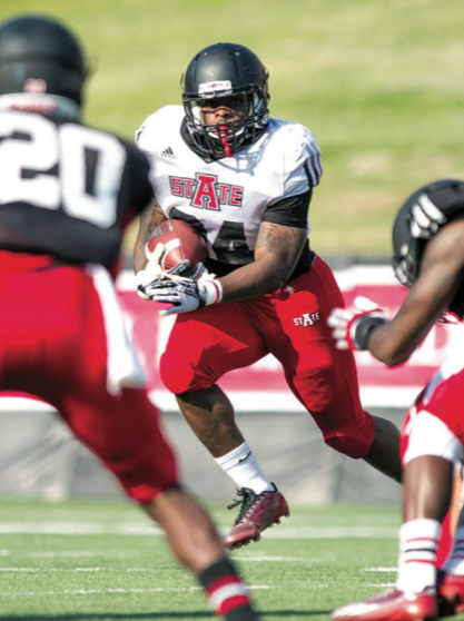 Senior running back Michael Gordon returns for Arkansas State after rushing for 1,100 yards and 13 touchdowns last season, averaging 6.9 yards per carry.