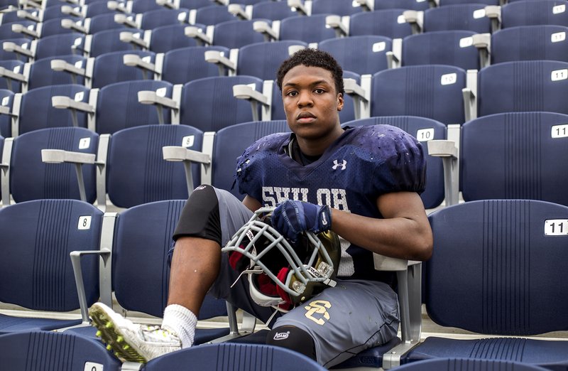 John Marcus Carruthers, Shiloh Christian junior, plays at running back and safety for the Saints.