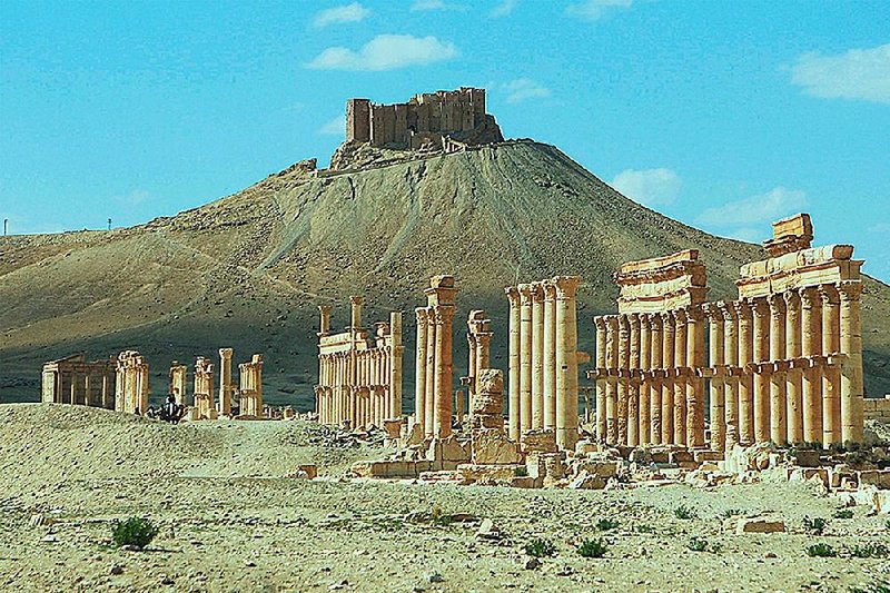 This undated image released by United Nations cultural agency shows the site of the ancient city of Palmyra in Syria.