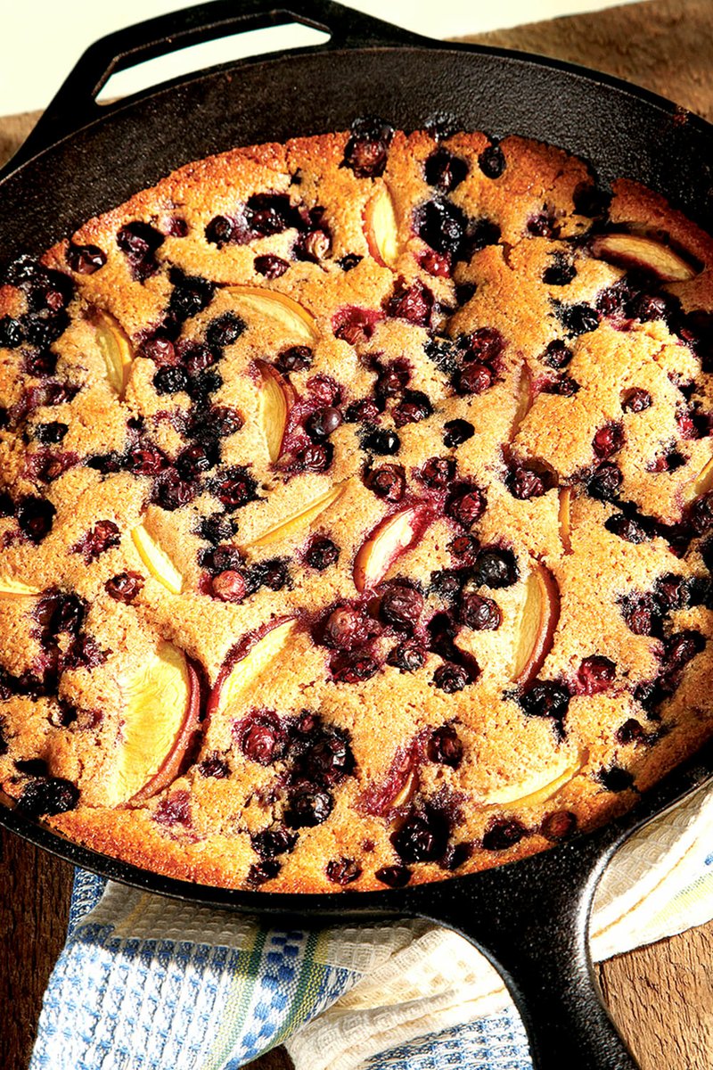 Feel free to substitute other fruits when making this cobbler.