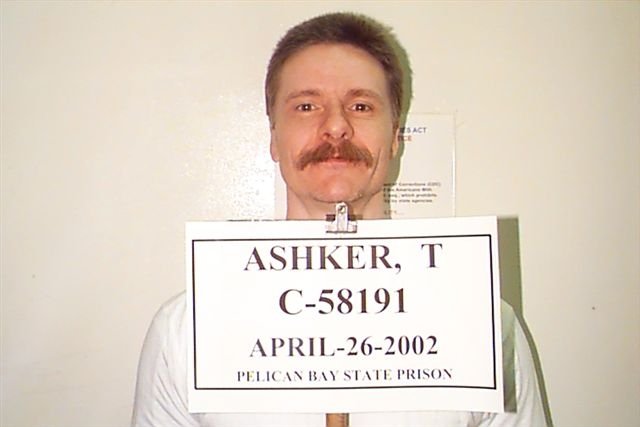 This April 26, 2002 file photo provided by the California Department of Corrections and Rehabilitation, shows Todd Ashker, a validated leader of the Aryan Brotherhood, who has been in the Security Housing Unit since 1992.  