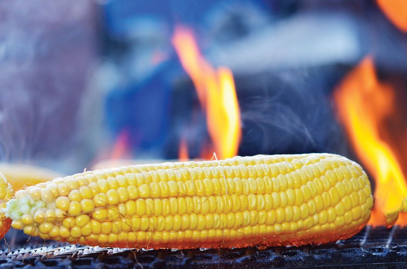 Grill the corn for about five to seven minutes, until it is slightly charred all over.