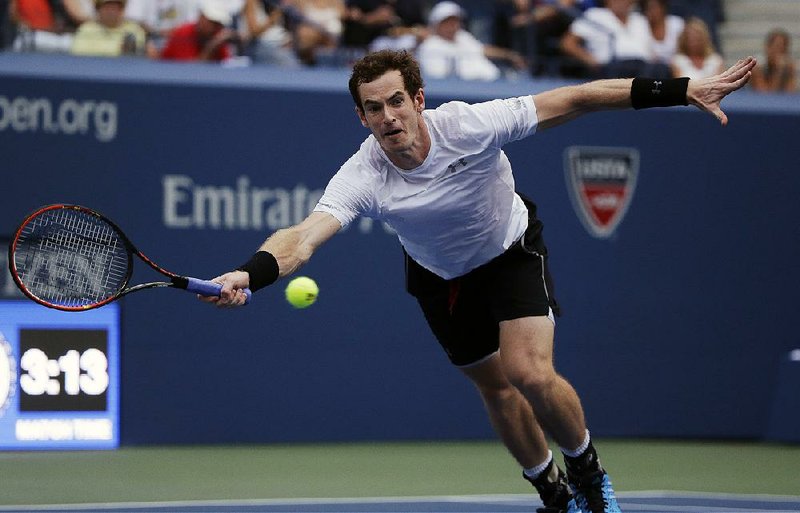 Andy Murray overcame losing the fi rst two sets 5-7, 4-6 to Adrian Mannarino before winning the last three 6-1, 6-3, 6-1 to advance to the third round at the U.S. Open.
