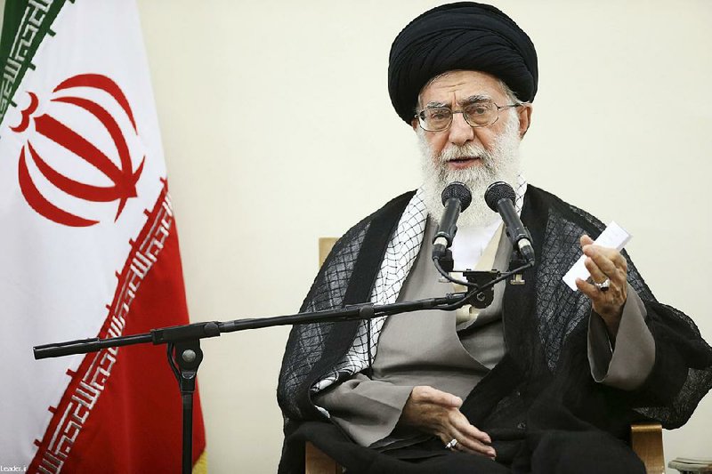 Iran’s supreme leader Ayatollah Ali Khamenei said Thursday that the nuclear arms deal is off if world powers suspend rather than lift economic sanctions against Iran. 
