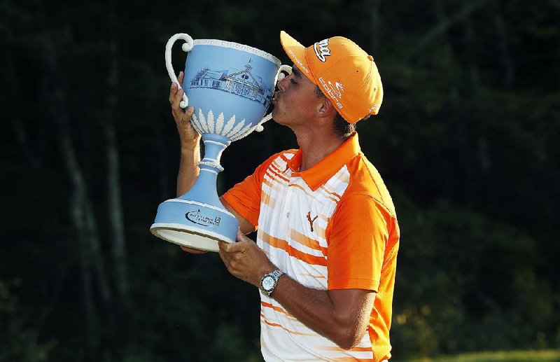 Rickie Fowler picked up his third victory of the year and second on the PGA Tour after running down Henrik Stenson to win the Deutsche Bank Championship on Monday.