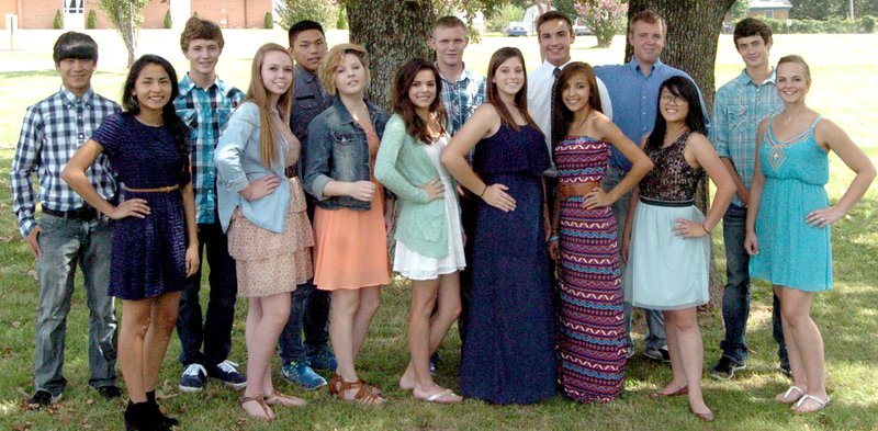 Photo by Mike Eckels The Decatur High School homecoming court gets ready for the coronation of the 2015 homecoming queen which will take place at 6 p.m. in Bulldog Stadium Sept 18. This year&#8217;s homecoming court includes: Jacqueline Hernandez (front, left), Makayla James, Shastadee Vann, Celine Prelle, Haley Burden, Lizeth Fuentes, Shaney Lee and Saidie Moydell. Escorts include: Leng Lee (back, left), Ryan Shaffer, Ming Vang, Kyle Shaffer, Tyler Riddle, Jesse Collins and Wyatt Bingham. Not pictured is Ray Haisman.