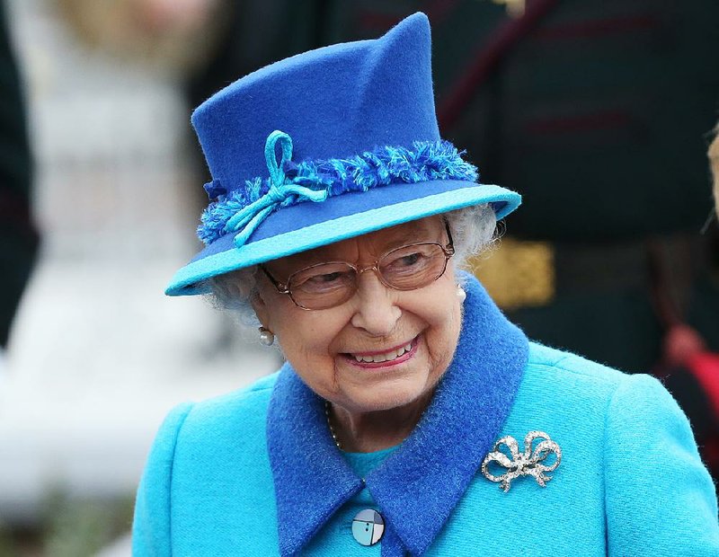 Queen Elizabeth II opens a Scottish rail line Wednesday, thanking the crowd for all the well wishes on her long tenure.