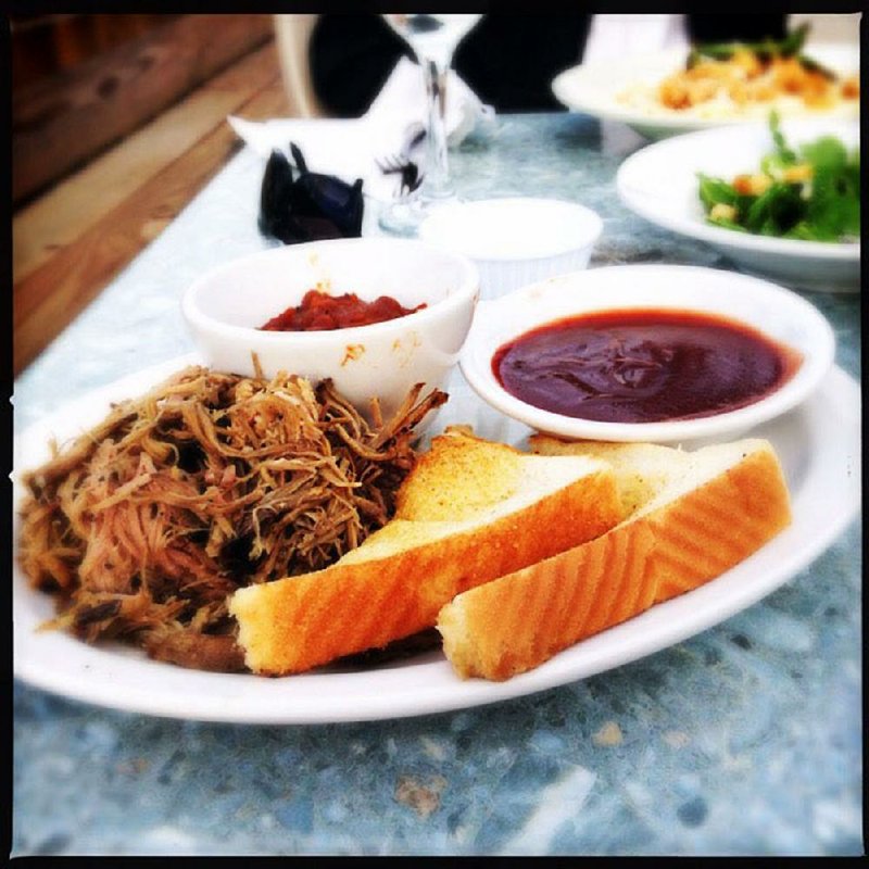 A pulled pork plate is on the menu at Pinnacle Valley Restaurant in Little Rock.