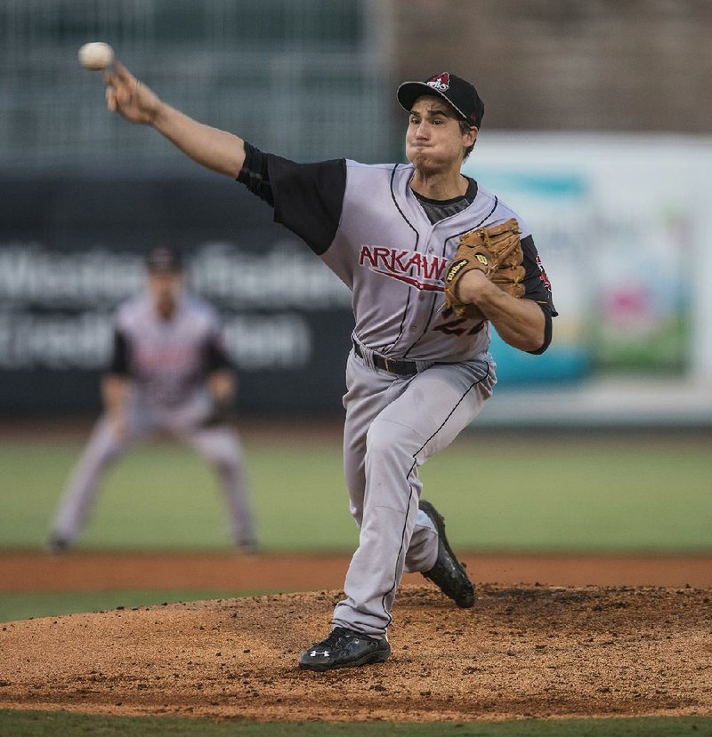 Arkansas starter Michael Brady allowed 3 runs on 3 hits in 5 innings while striking out 9 and walking 2 Thursday night in the Travelers’ 5-3 loss to Northwest Arkansas in Game 2 of the Texas League North Division Series. The Naturals lead the series 2-0.