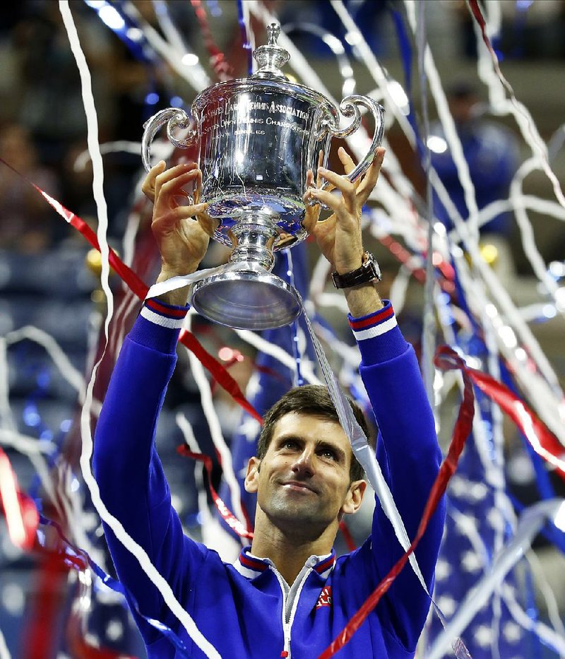 Novak Djokovic won his second U.S. Open title Sunday night in New York. Djokovic, who last won the tournament in 2011, beat Roger Federer in four sets.