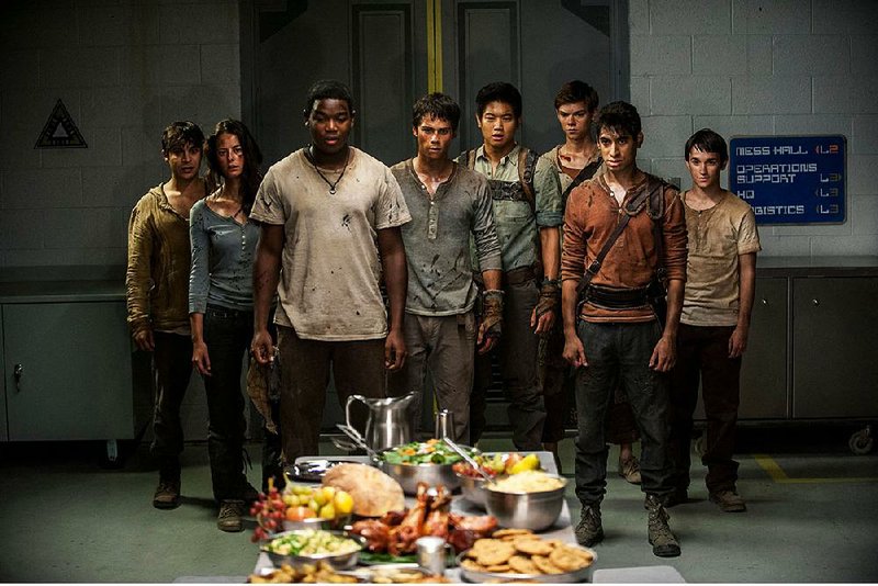 Having escaped the Maze, the “Gladers” have a chance to chow down before facing a new set of challenges in Maze Runner: The Scorch Trials.
