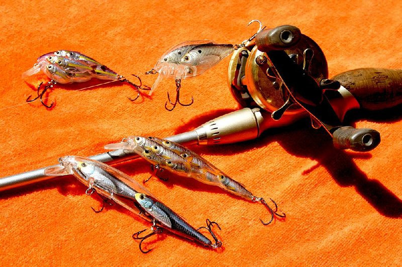 This file photo shows Live Target Bait Ball crankbaits and stickbaits which resemble small schools of baitfish.