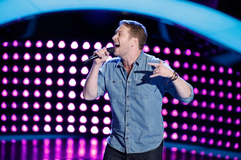 Barrett Baber performs on NBC's "The Voice."