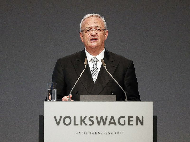 Former Volkswagen AG chief executive Martin Winterkorn (shown in this file photo) amassed a $32 million pension before stepping down Wednesday
