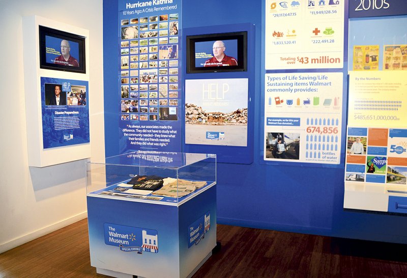 Courtesy Photo A temporary exhibit at the Walmart Museum in Bentonville displays artifacts and images from the company's worldwide disaster relief efforts. The exhibit is up through Oct. 15.