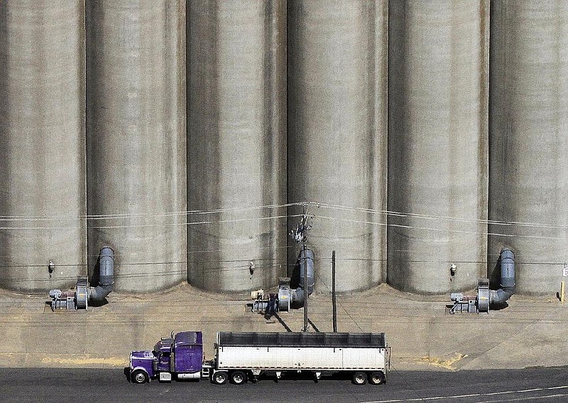 FILE — A truck waits for unloading Thursday at the Riceland complex in Stuttgart in this Sept. 24, 2015 file photo.