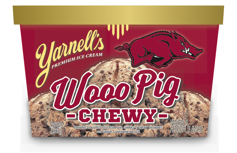 This graphic courtesy Yarnell's, shows how the new Wooo Pig Chewy ice cream box will appear.