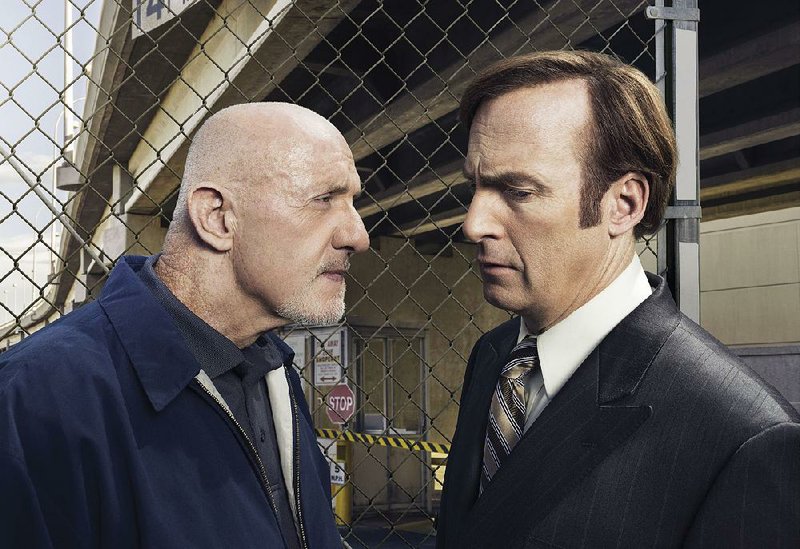 Better Call Saul, starring Jonathan Banks (left) and Bob Odenkirk, returns to AMC next year, probably in February.
