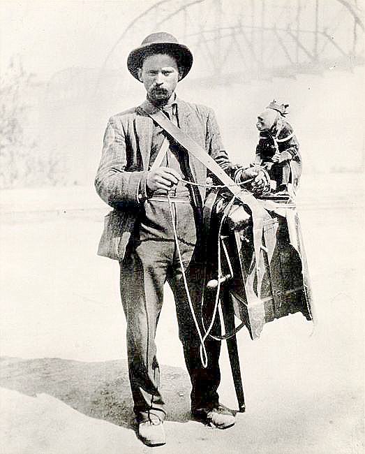 Photo sumitted An organ grinder and his monkey: Photo by W.C. Brown taken in 1896.