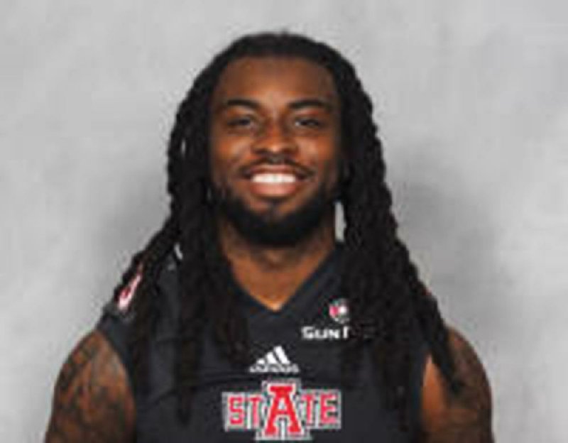 J.D. McKissic, a senior wide receiver at Arkansas State is shown in this photo. 