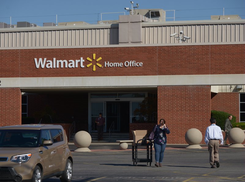 The Wal-Mart home office Friday, Oct. 2. Wal-Mart announced it had laid off 450 home office employees.