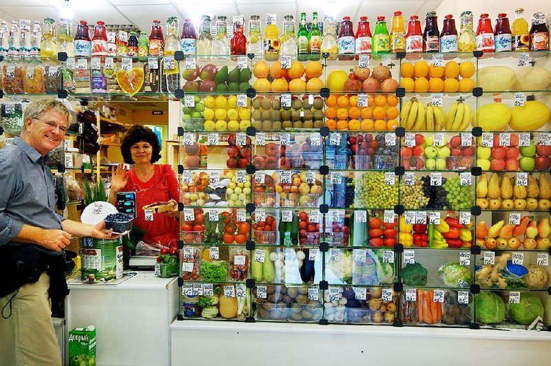 Grocery stores in St. Petersburg, Russia, brim with colorful drinks, pickled goodies, fresh produce and friendly locals. 
