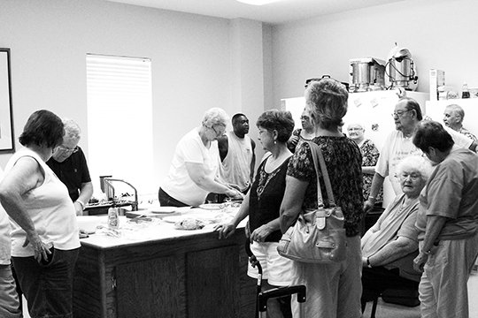 Submitted photo COOKING LESSON: The next Healthy Cooking class will be held at 11:30 a.m. Oct. 13. As shown above, participants get lessons on on how to cook healthy.