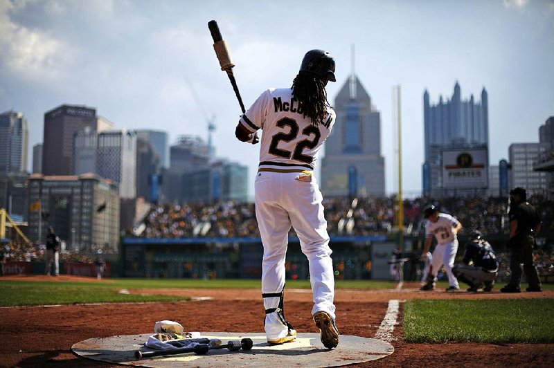 Center fielder Andrew McCutchen and the Pittsburgh Pirates host their third consecutive National League wild-card game today against the Chicago Cubs. The Pirates beat the Cincinnati Reds in 2013 but lost to eventual World Series champion San Francisco last year.