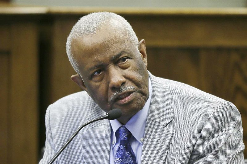 A federal lawsuit filed Wednesday by a team led by Rep. John Walker, D-Little Rock, shown here in March, seeks to reverse the state takeover of the Little Rock School District and to halt the spread of schools in west Little Rock. 