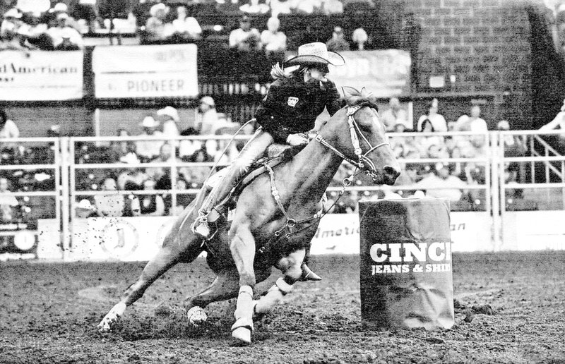 Photo submitted Callie Keaton, a 4-H member who lives in McDonald County, also competed in the Junior High School Rodeo Finals. She qualified in barrel racing and pole bending.