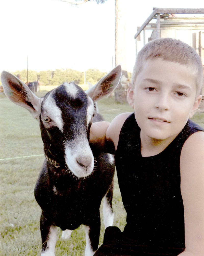 Photo submitted Collin Thacker is a member of the 4-H archery club. His projects this year are archery and goats.