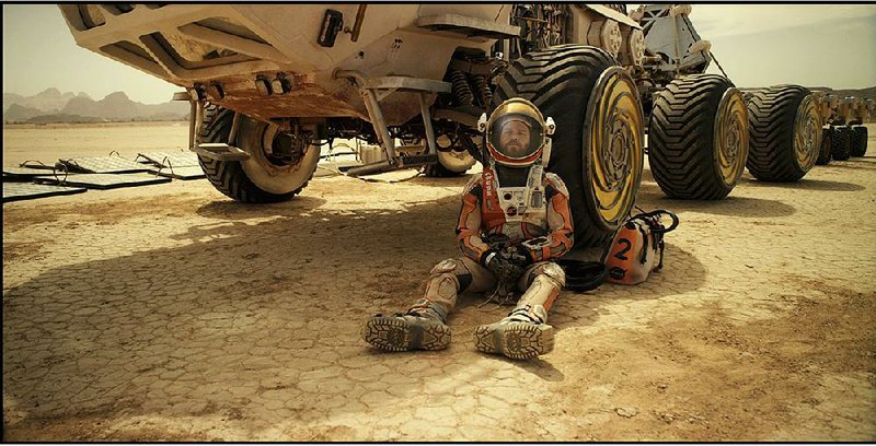 Matt Damon portrays an astronaut who has to find a way to subsist on a hostile planet in The Martian. It came in first at last weekend’s box office and made $54.3 million.
