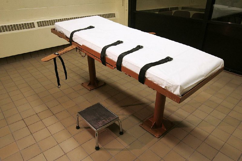 The death chamber at the Southern Ohio Correctional Facility in Lucasville, shown here in 2005, has not been used since January 2014.