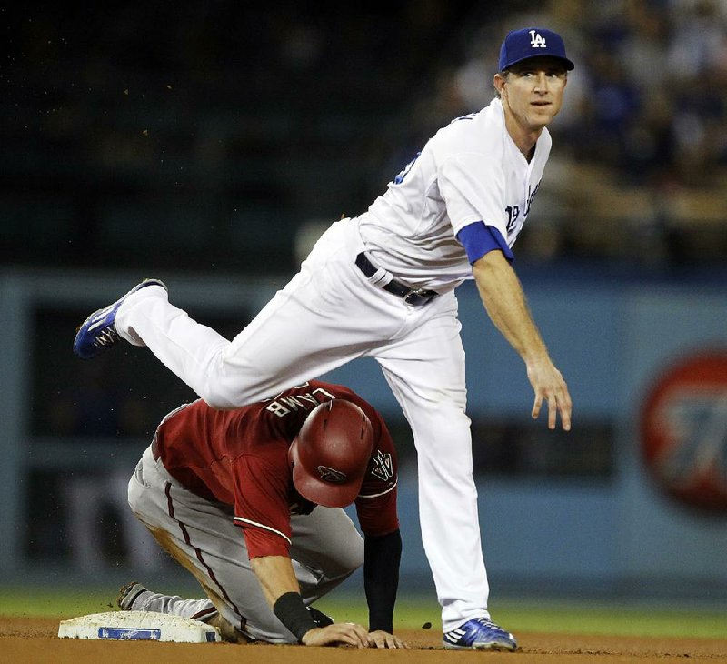 Los Angeles Dodgers second baseman Chase Utley is shown in this photo.  