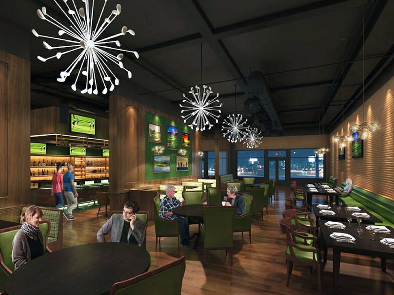 An interior rendering of the forthcoming John Daly's in downtown Conway by Taggart Architects of North Little Rock.