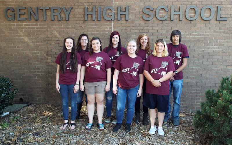 Photo by Randy Moll Receiving honors at the all-region choir auditions at Har-Ber High School on Oct. 10 were: Gabriella Taylor (16) (front, left), Emiley Dilbeck (43), Alex Savage (7), Jennifer Adams (20), Audra Weathers (22) (back, left), Kaleigh Green (34), Mallory Morris (10), Andrew Reynoso (6th Alternate). The numbers next to their names are the chair number they received for the all-region Choir. Chairs 1-20 are in the senior high mixed ensemble. Chairs 21-45 are in the women&#8217;s ensemble. Chairs 1-18 are eligible to audition for the all-state choir.