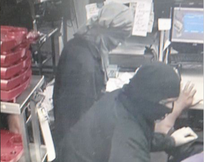 Surveillance footage from a Sonic on Westhaven Drive shows two of three suspects Little Rock police said may be involved in three recent armed robberies. 