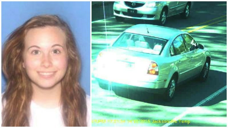 Ebby Steppach, 18, (left) was reported missing Monday, Oct. 26, 2015. Steppach's vehicle, a silver 2003 Volkswagen Passat (right) with a license plate of 137UFM, was found less than a week after her disappearance, according to Little Rock police.