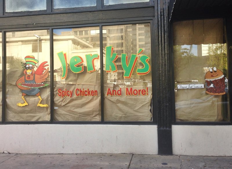 The soon-to-open Jerky's Spicy Chicken and More on Center Street in downtown Little Rock.