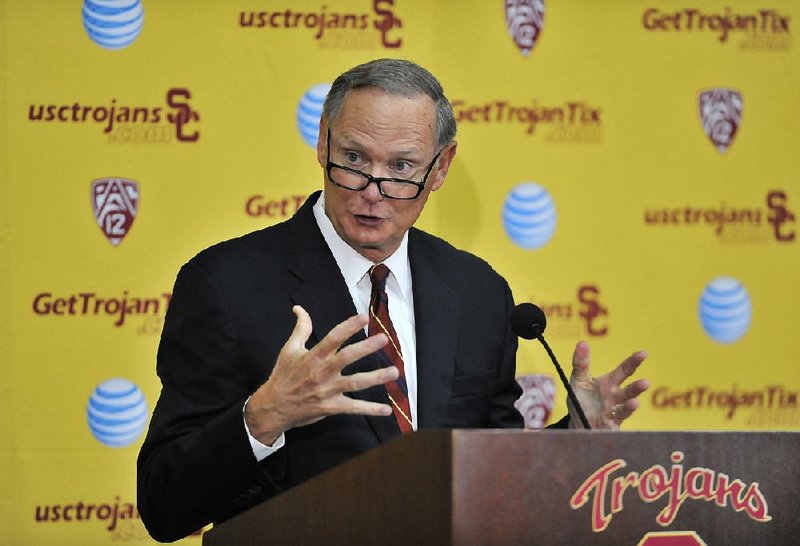 Southern Cal Athletic Director Pat Haden has stepped down from the College Football Playoff committee because of health issues.
