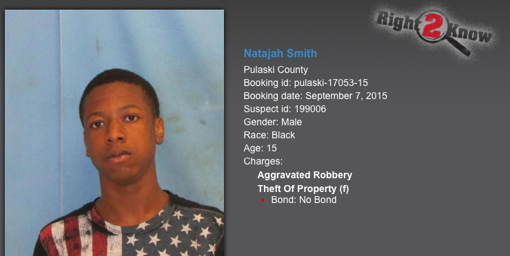 Little Rock 15 Year Old To Be Tried As Adult On Robbery Charge