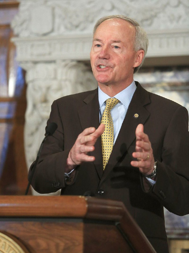 Gov. Asa Hutchinson is shown in this file photo.