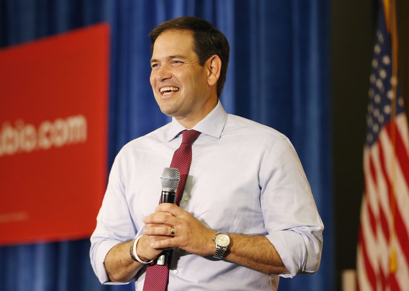 In this Oct. 8, 2015 file photo, Republican presidential candidate, Sen. Marco Rubio, R-Fla. speaks in Las Vegas. Rivals have hit Rubio with mounting criticism over his spotty attendance record. The freshman Florida senator has missed 31 percent of the Senate’s votes this year, including every vote held so far in October. That’s more than any of the other three senators competing for the GOP nomination. 